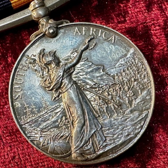 Ghost Dated Boer War Queen South Africa Medal with 3 Bars 2